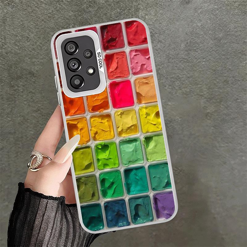 

Watercolors Set Paint Palette Soft Phone Case for Samsung A17 A16 A15 A14 A13 A57 A56 A55 A54 A53 A37 A36 A35 A34 A33 A26 A25 A2 Samsung A23