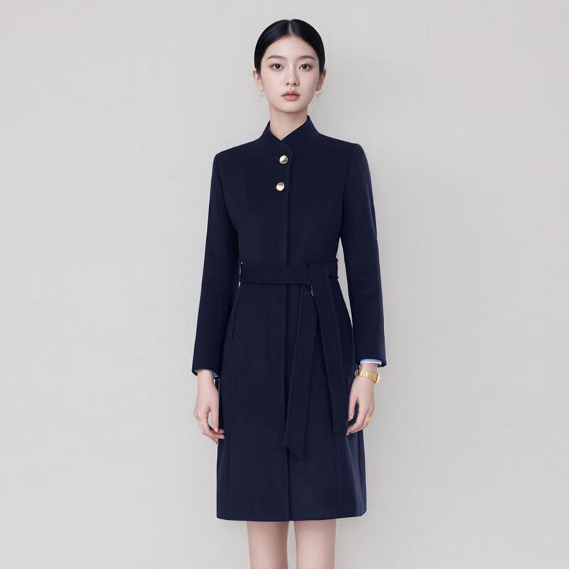 Women's Professional Wool Blend Mid-Length Coat