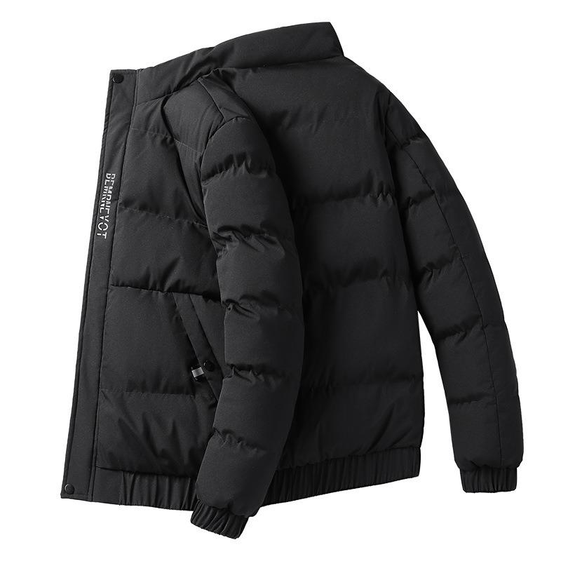

Winter New Men s Casual Cotton-padded Clothes, Cotton-padded Jackets, Versatile Trendy Men s Clothing 5XL чорний