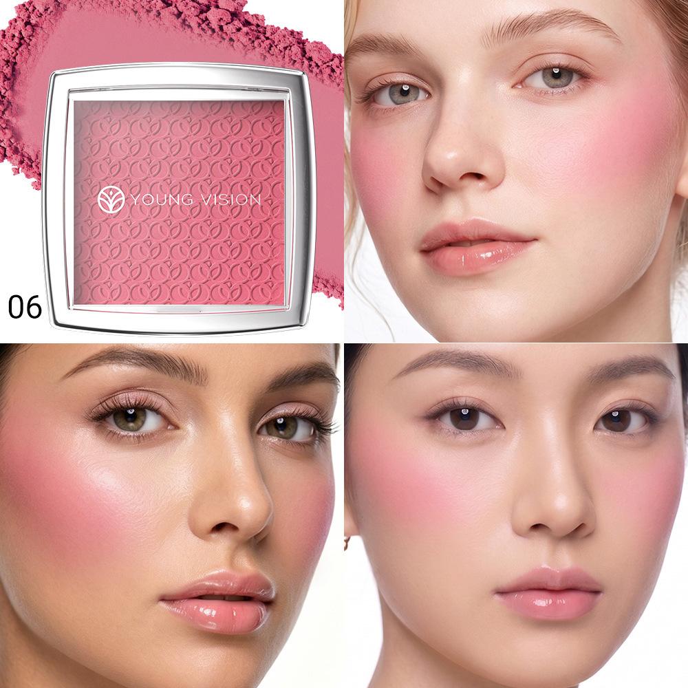 Fard de obraz Mat Natural pentru Obraji Iluminează Fața Contur Față Impermeabil Cosmetice Pudră de Fard de obraz Machiaj Feminin Moale pentru Obraji