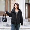 Small jacket tooling short autumn and winter Korean version new hooded jacket casual loose jacket cotton clothes