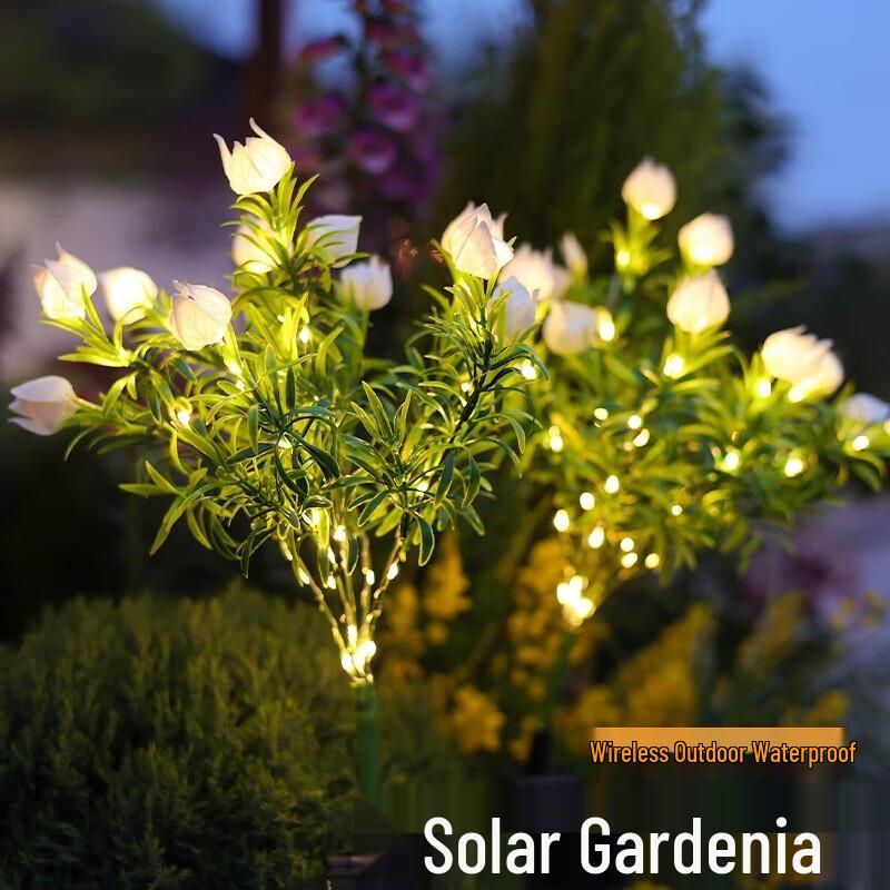 Solar Gardenia Flower Garden Light