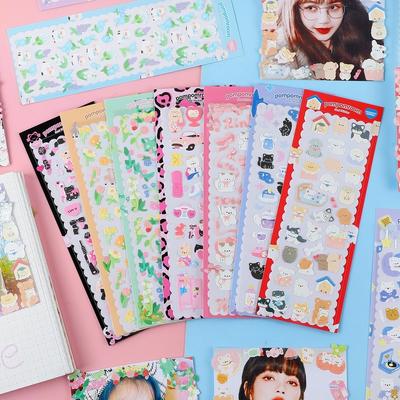 Kreativa Cirkusglitter Dekorativa Klistermärken Scrapbook Diy Skräpjournal Estetik Glad Planering Brevpapper Klistermärken