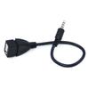 0.2 M 3.5Mm Male Audio Aux Jack To Usb 2.0 Type A Female Otg Converter Plug
