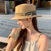 Taizhou Wenling hat women's summer French Hepburn style elegant straw straw hat seaside beach sunshade sunscreen hat