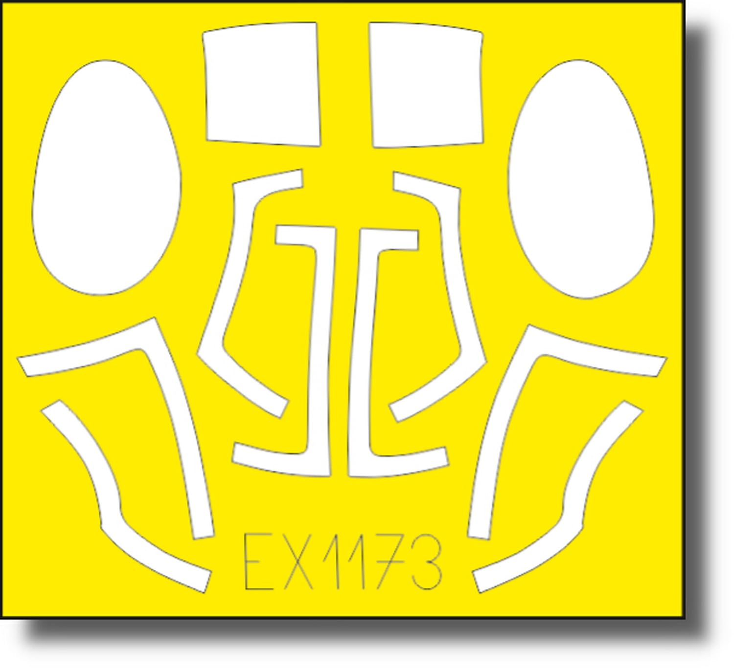 Eduard Little Bird Schilderij Maskeerstickers Plastic Model Maskeerstickers EDUEX1173 1/48 MH-6J (voor ICM) (Helikopter)