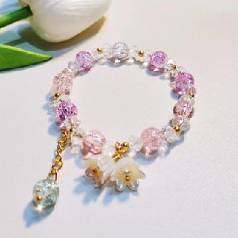 Lily of the Valley Butterfly Bracelet - Multi-Style Beaded Star & Moon Design