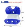 Ergonomic Lumbar Support Cushion & Posture Corrector with Cervical Traction for Office Use