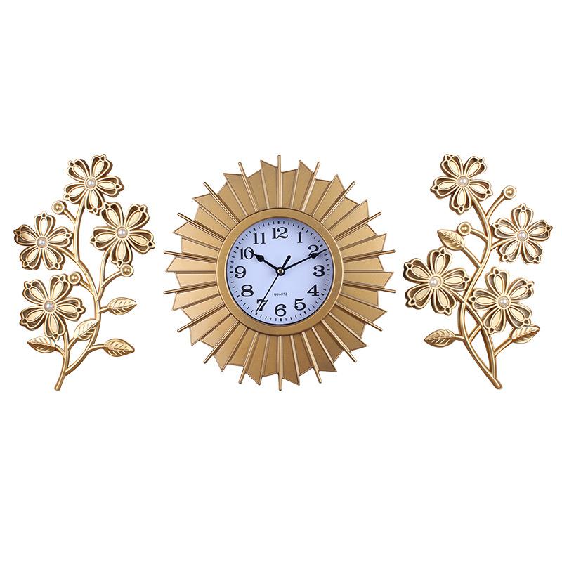Sanlian Creative Wall Clock Living Room Clock Silent Wall Clock Fashion Modern Quartz Wall Clock Retro Clock