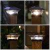 Dual Color Solar Garden Pillar Lights – Waterproof Chinese Retro Style for Fence and Gate Posts