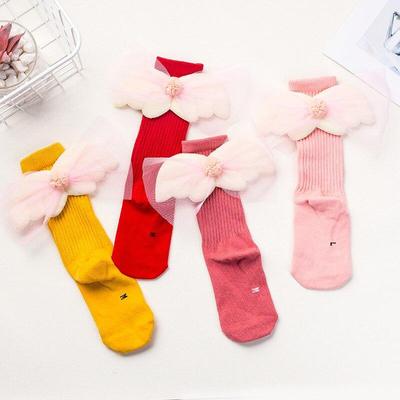 Mode Mädchen Kid Spitze Socken Kinder Herbst Lange Knie Hohe Socken Candy Farbe Prinzessin Socke für Mädchen 2-10Y