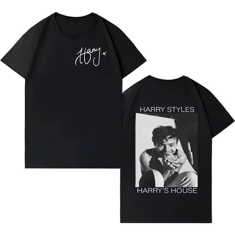 

Singer Harry Styles Harajuku Graphic 2026 Tshrits Double Sided Print Cotton T Shirt Mens Women Fashion Casual Popluar T-shirt... S разноцветный