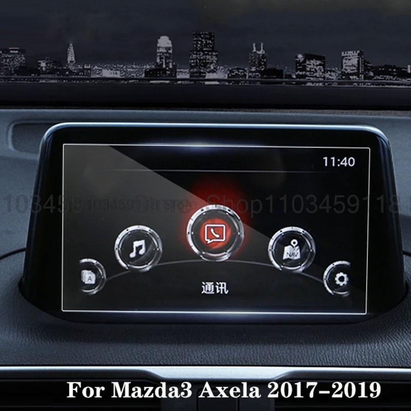 Tempered Glass screen Protector For Mazda 3 Axela 2017 2018 Car GPS Navigation Screen Film Auto interior anti-scratch