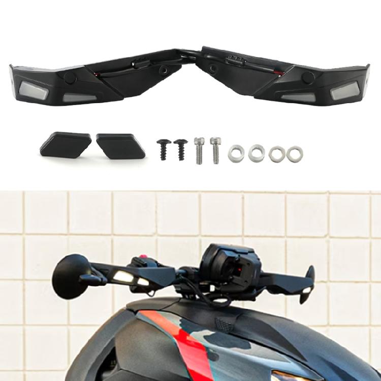 1 Pair Hand Guards Waterproof Protector Kit with LED Lights for Can Am Ryker 600