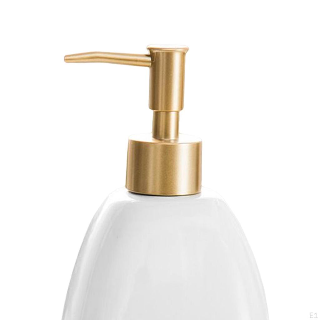 Liquid Soap Dispenser, Container Empty Bottles Ceramic Refillable Pump for
