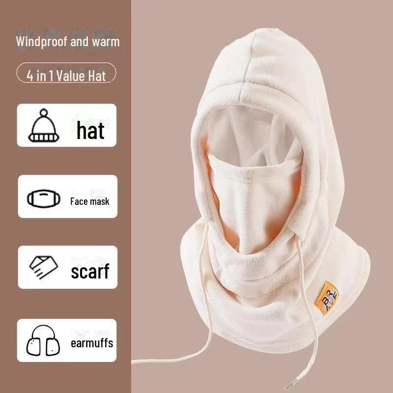 Unisex Winter Windproof Hood: Warm, Velvet-Lined Neck and Face Protection for Outdoor Cycling and Skiing