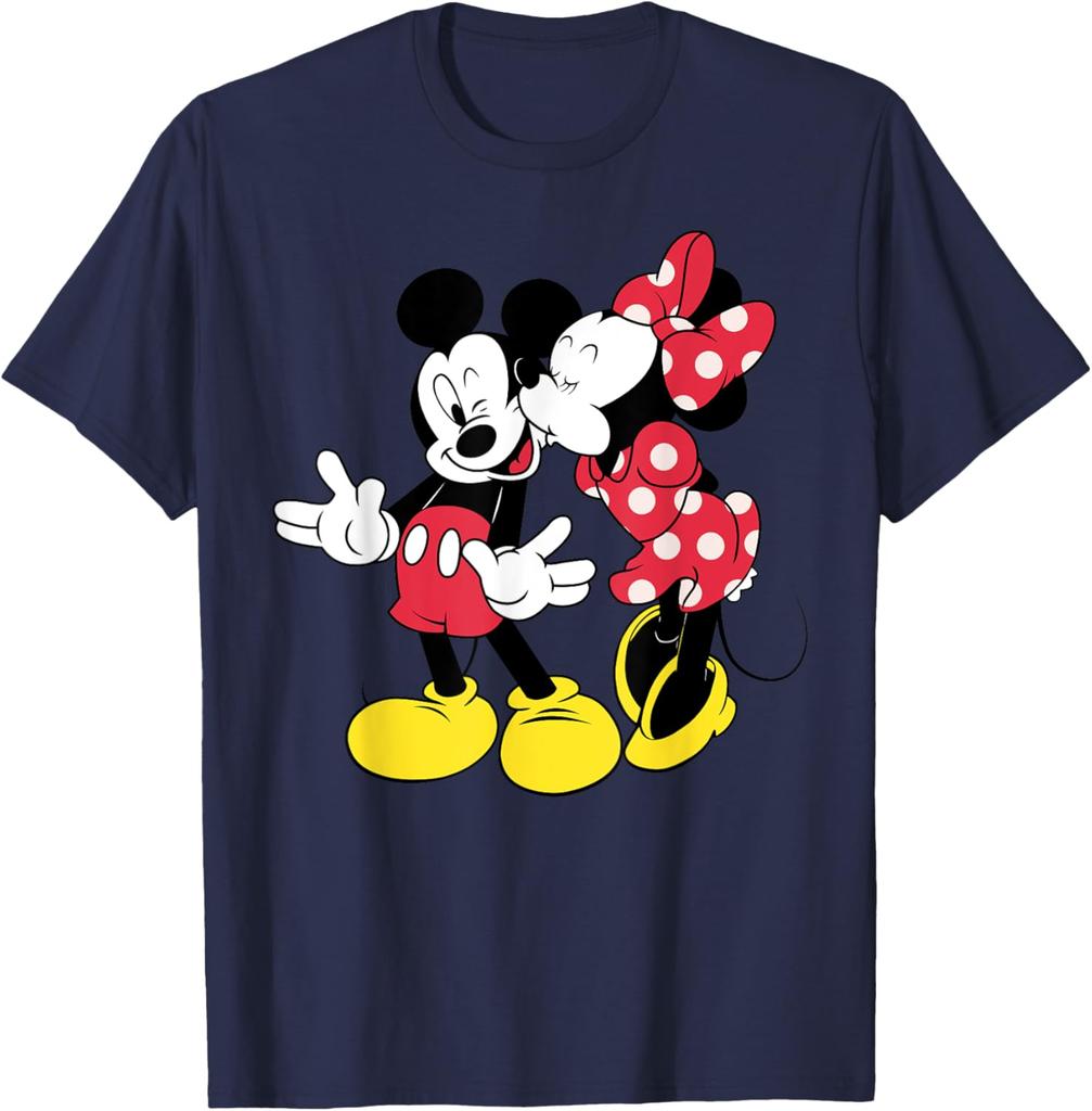 New Disney - Mickey and Minnie Classic Love Fashion Casual T-Shirt S-4XL Four Seasons