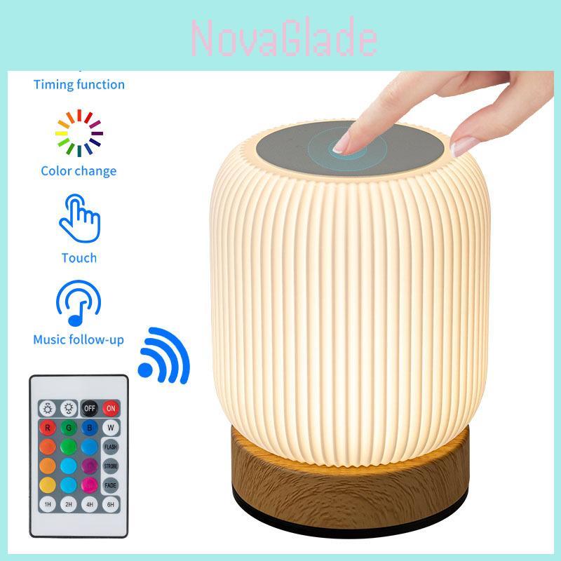 Rechargeable Portable Bedside Night Light Dimmable Adjustable Color Temperature Table Lamp For Bedroom