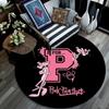Pink Panther Pattern Round rug,Carpet Rug for Living Room Bedroom Playroom ,Non-slip Floor Mat,Holiday Gifts and Birthday Gifts.