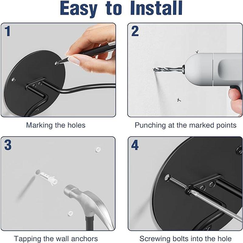 2 /4 STK. Basketballhalter Wandmontage, Ballhalter Wandmontage, Ballausstellung Wandaufbewahrung für Basketball, Fußball, Volleyball