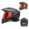 Full Face Motorcycle Helmet Touring Off-Road All Season Riding With Dual Visors ABS Shell Men Women
