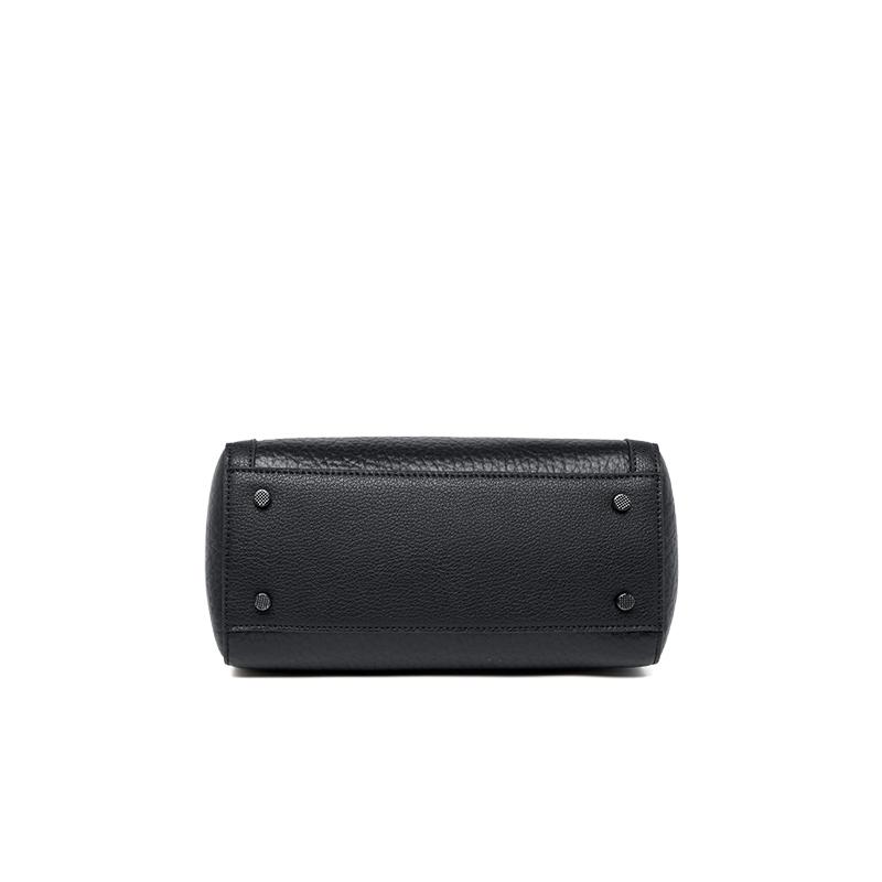 New First Layer Genuine Cow Leather Original Single Shoulder Business Women's Black High End Bags