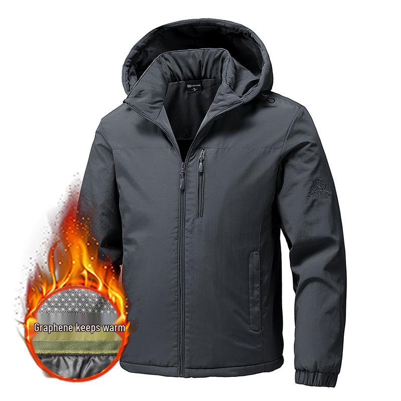 Men's Autumn/Winter Graphene-Cotton Padded Jacket: Loose Fit, Trendy, Thick & Warm