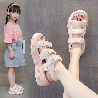 Girls Sandals Summer Children's Soft Soled Princess Internet Celebrity Sports Beach Sandals