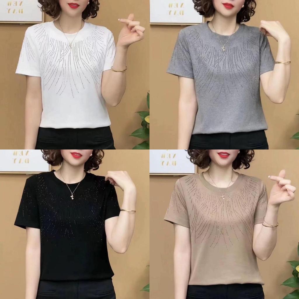 Casual Womens T Shirt With Print And Short Sleeves For Summer Comfort