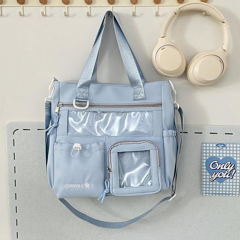 Schoolbag Japanese ins schoolbag large capacity high value fashion versatile transparent pain bag junior high school high school student backpack