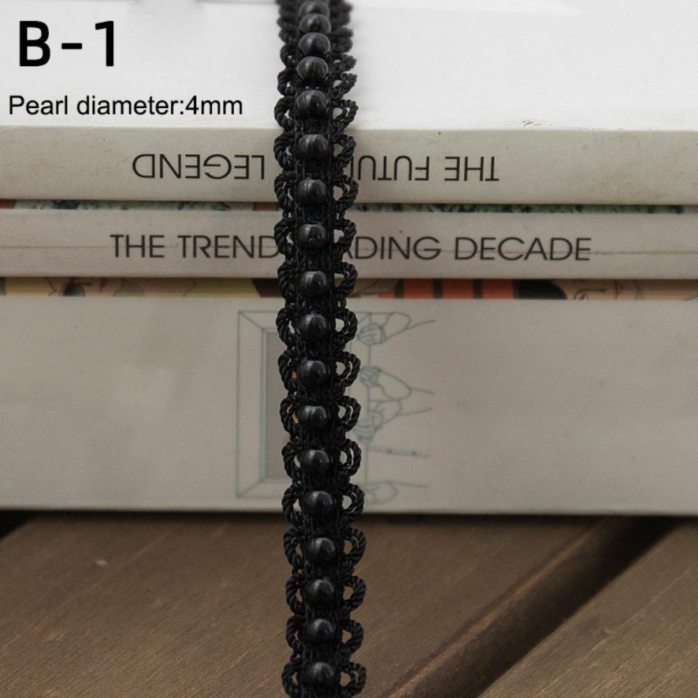 Beads Decoration Ribbon Edge Gold White Edge Trim Applique Trim Fabric Trim  Craft Projects