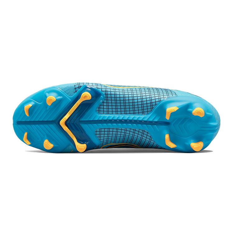 Nike Mercurial Superfly 8 Slip Resistant Cushioning Abrasion Resistant Mid top Kids' Soccer Shoes Blue Kids' DJ2854-484