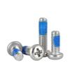 304 Stainless Steel Cross Pan Head Anti-Loosening Blue Glue Screw