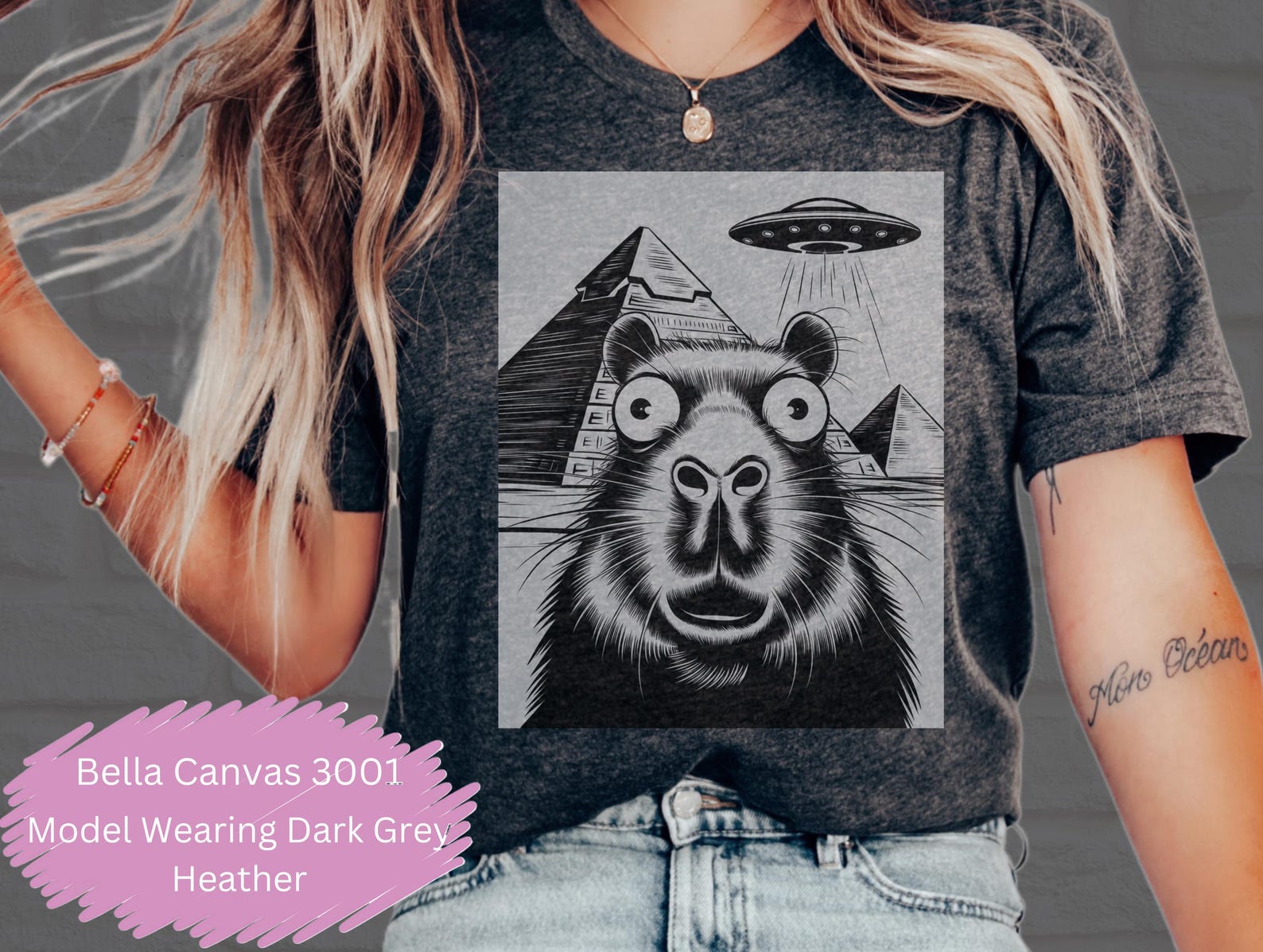 Capybara Animal Selfie Ufo Vintage 90s Style T-Shirt Unisex Retro Funny Capybara Ufo Meme Shirt Alien Gag Adult Shirts Y2k Tee MORE COLORS XL