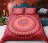 Bohemian Mandala Printed Home Bedding Set, Bedroom Soft Duvet Cover, Pillowcase, 2 or 3 Pieces Full Size Home Decoration