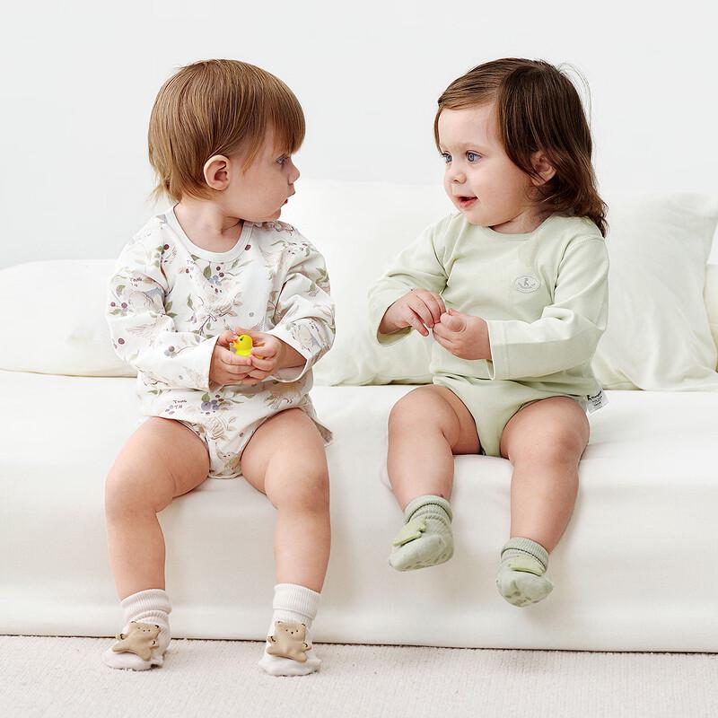 TONGTAI Baby Pure Cotton Long Sleeve Bodysuit