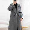 100% Wool Women Coat Autumn Wool Long Coat Handmade Pea Coat Winter Warm Wool Long Jacket Overcoat