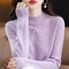 Dames trui 100% Wol Turtleneck Winter Warm Gebreide Pullover Breigoed Dames Truien Gebreide Tops