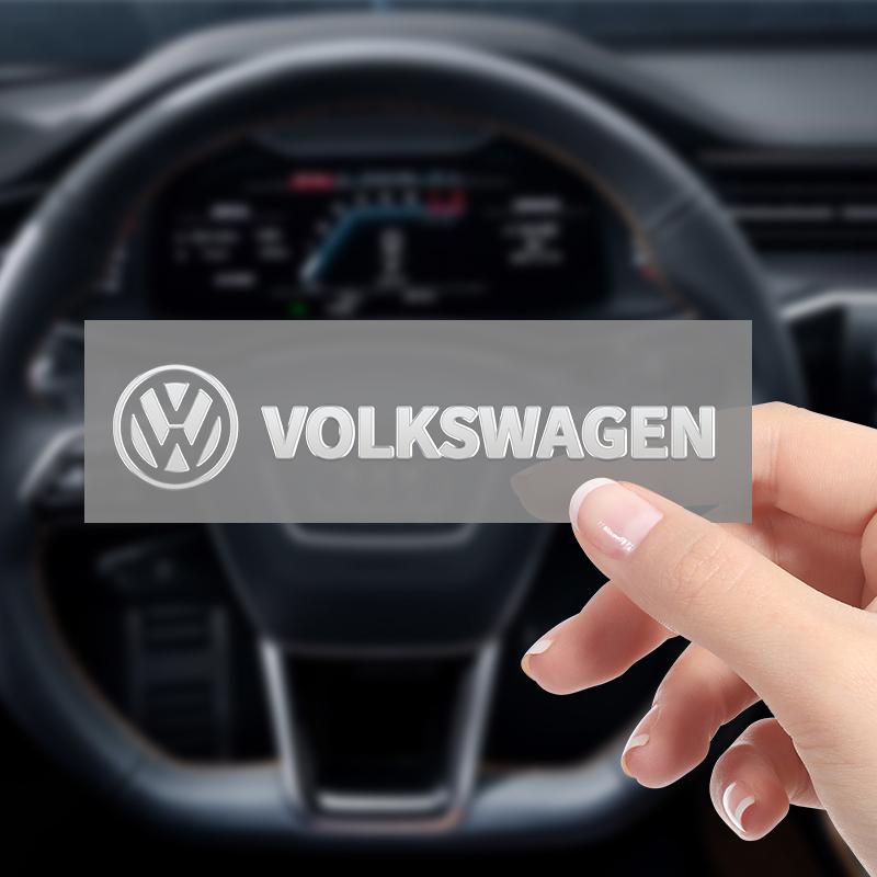2026 Heiß Für VW VOLKSWAGEN Auto Innenaufkleber 3D Metall Logo Aufkleber Auto Audio und Knopf Aufkleber Für Volkswagen VW Scirocco GOLF