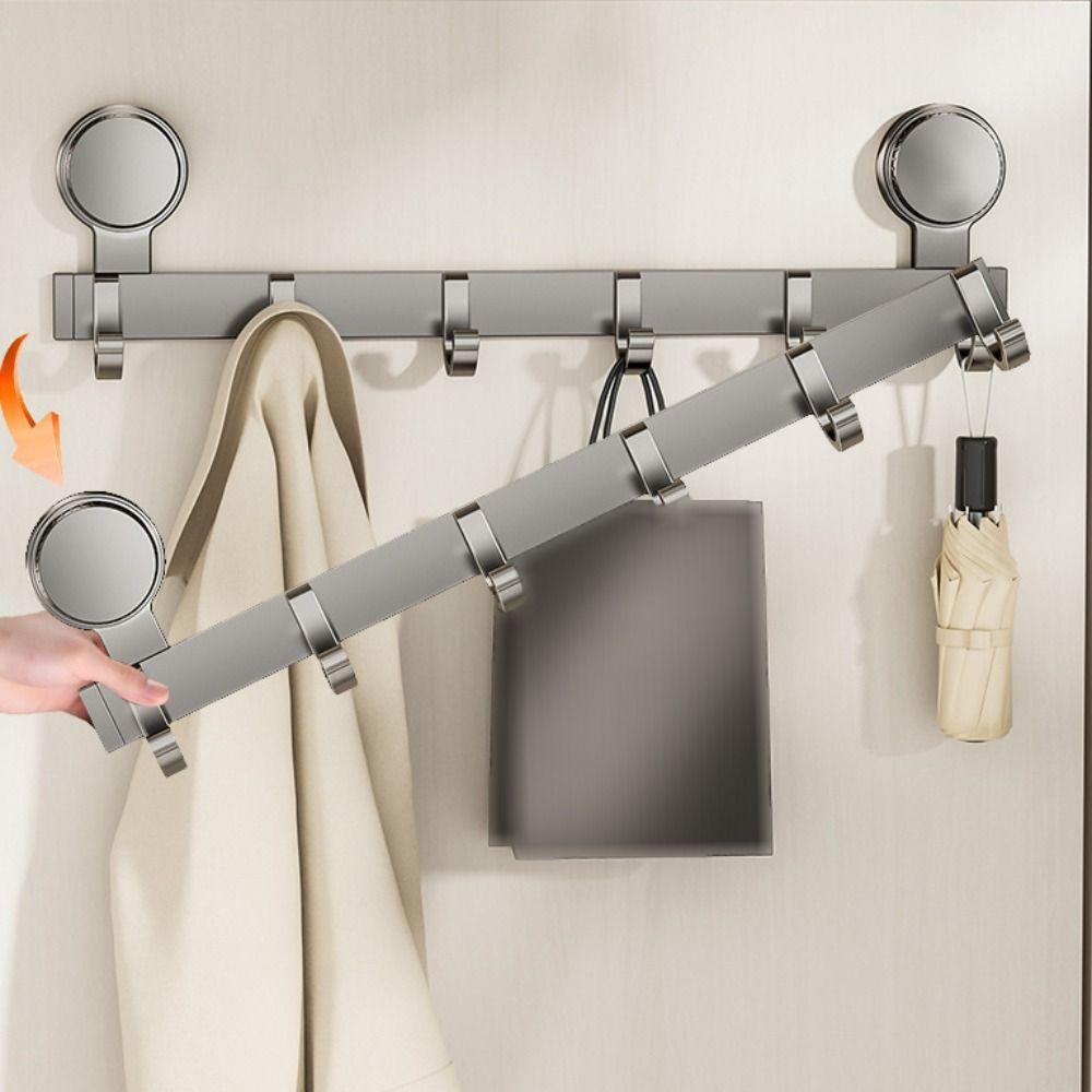 Strong Load-bearing Suction Cup Door Hook No Drilling Towel Storage Hook  Kitchen
