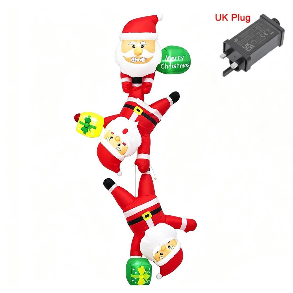 Oxford Christmas Inflatable Dolls LED Light Inflatable Model Toys Lighted Dolls Garden Party