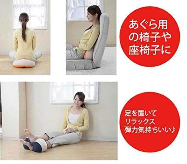 RunwauCharm Nap Pillow, Premium Memory Foam Pillow with Soft Beads and Perforated Holes, for a Gentle Feel and Pressure Distribution (Orange)