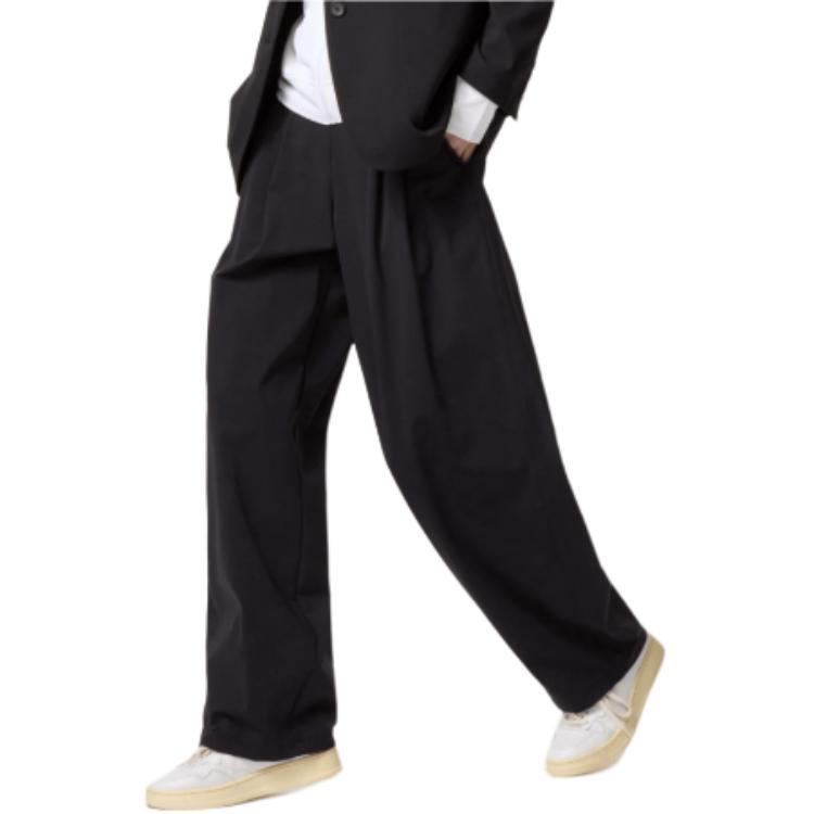 UNIQLO Solid Color Loose Straight Leg