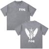 Forward Observations Group Skeleton Skull Vintage Washed Tshirt Men Clothing Fashion Gothic Oversized Casual T Shirt Streetwear