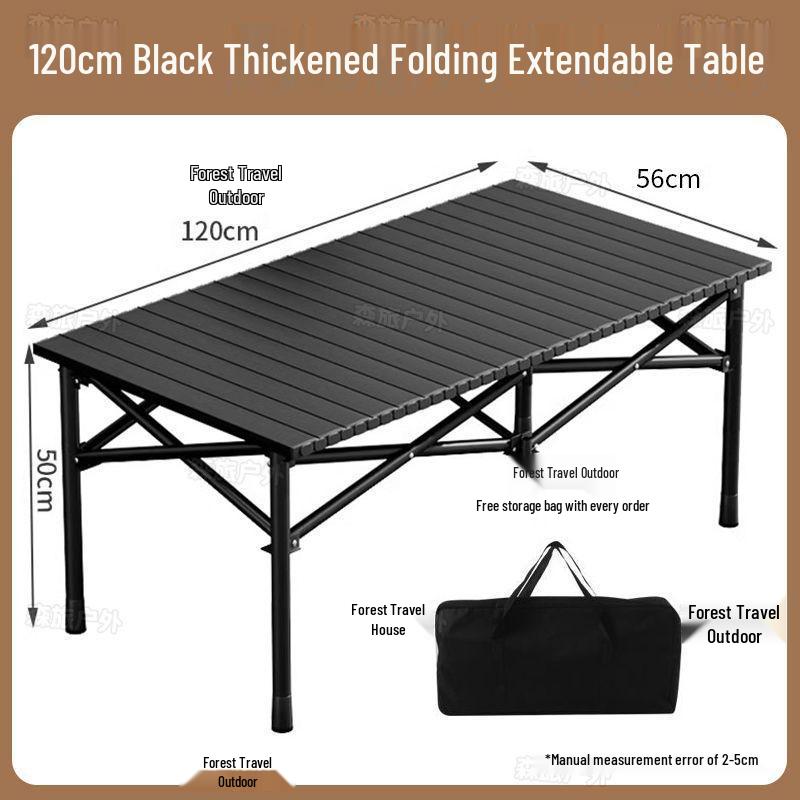 Egg Roll Portable Folding Table and Chair Set for Camping and Picnics