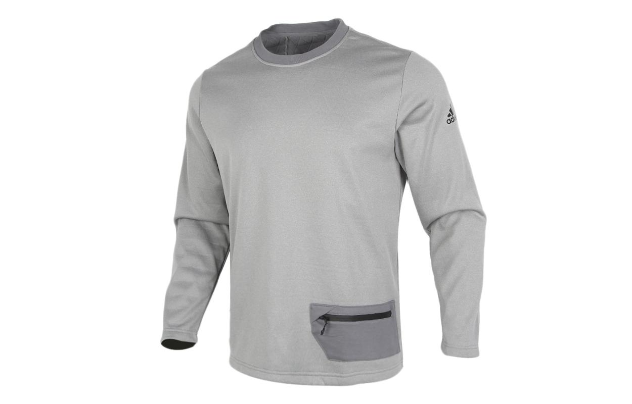 

Adidas Sweatshirts Men s Gray Crew Neck Moderate Regular GV3514 XXL