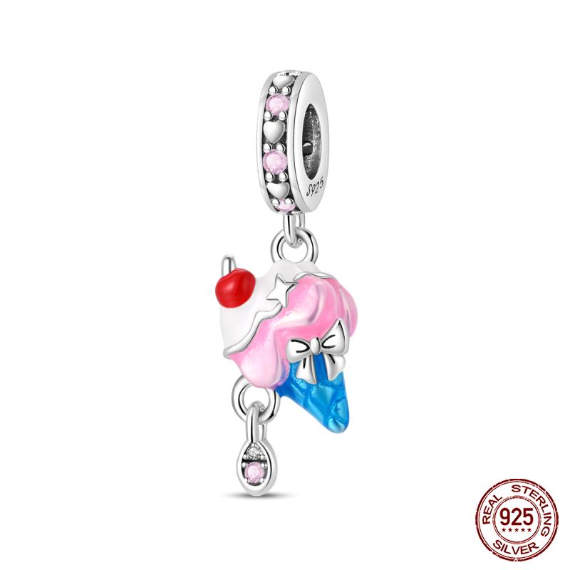 Copper Fashion Holiday Beach Watermelon Green Pear Charms Beads For 3Mm Bracelet Diy Fine Jewelry Gift Making