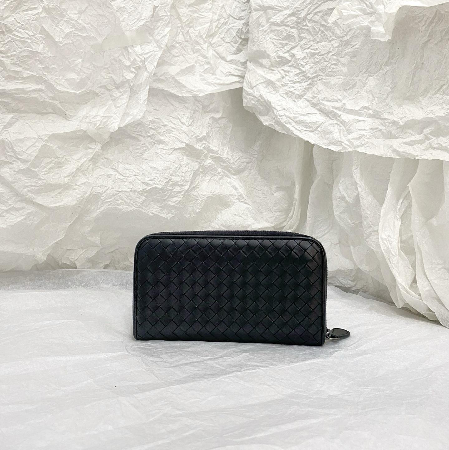 [Pre-Owned] Fashion Woven Zipper Lambskin Wallet - Very Good #15RPIDC ONE SIZE