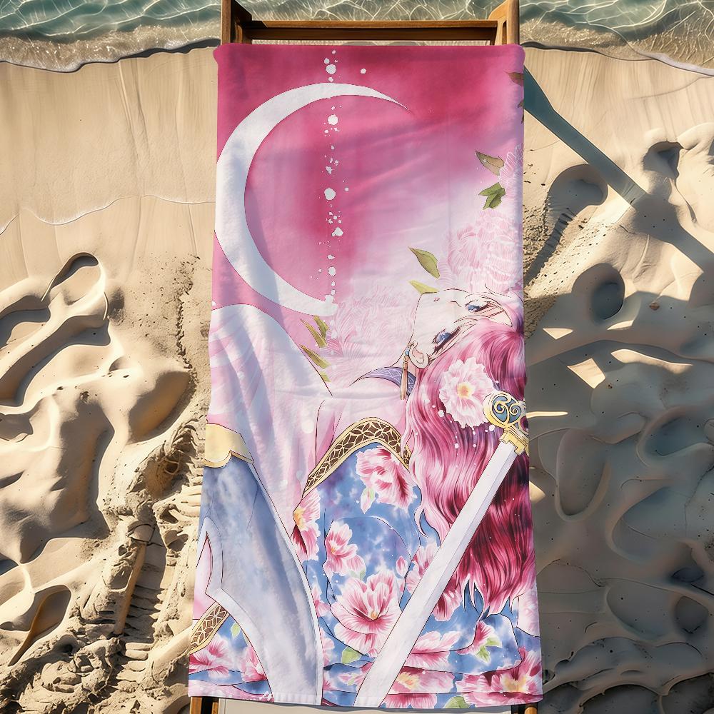 Anime Y-Yona of the Dawn-S Towel Sports Quick Dry Travel Camping Gear Sandproof Soft Light Large Beach Towel