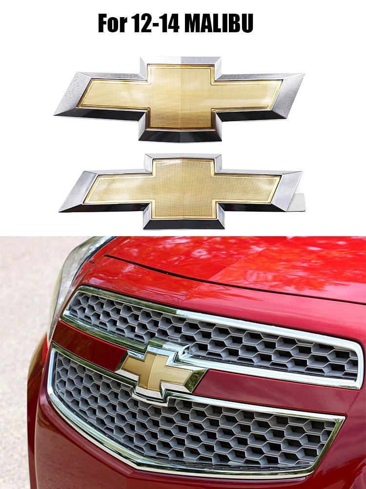 1pcs 25.3cm 3D ABS Car Front logo Car Front grill Emblem front hood sticker styling Accessories For Chevrolet 12-14 MALIBU